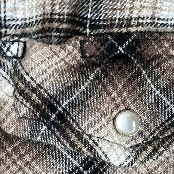 Vintage Wrangler Pearl Snap Shirt Western Men's Large Y2K Cowboy Rancher Work - Picture 13 of 15